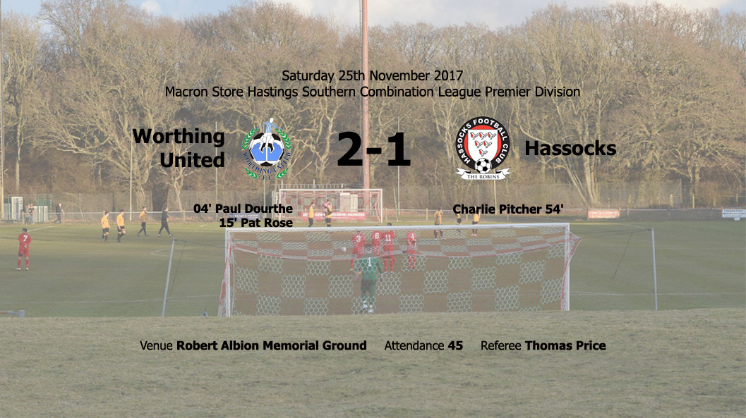 Report: Worthing United 2-1 Hassocks, 25/11/17