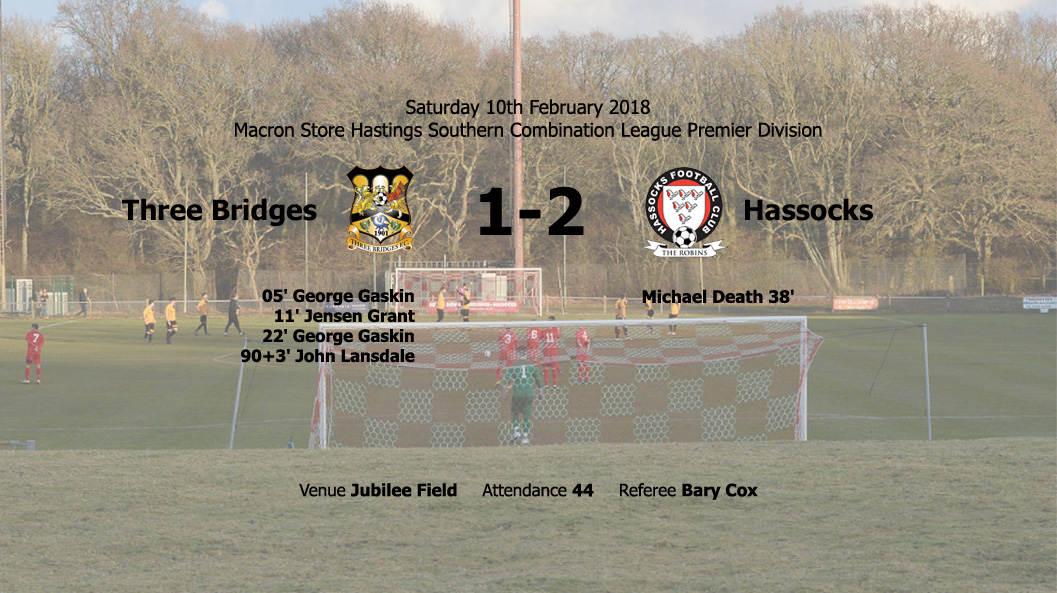 Report: Three Bridges 4-1 Hassocks, 10/02/18