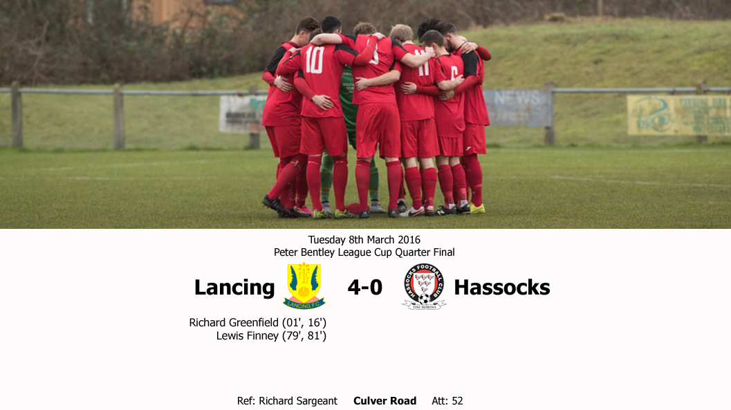 Report: Lancing 4-0 Hassocks, 08/03/16