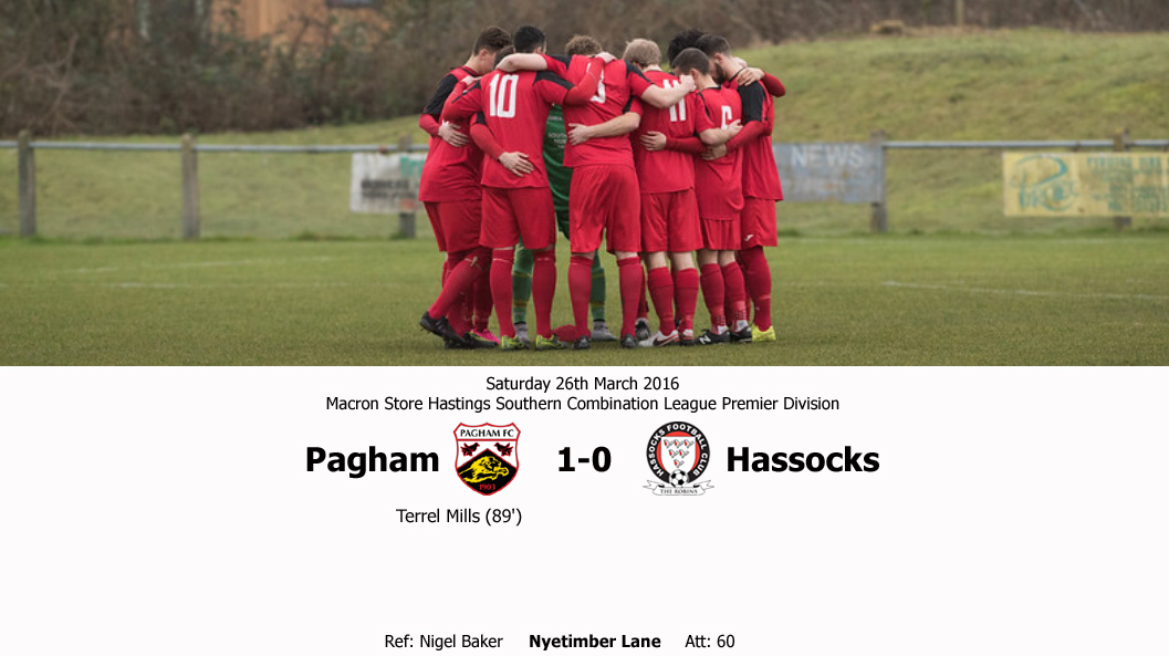 Report: Pagham 1-0 Hassocks, 26/03/16