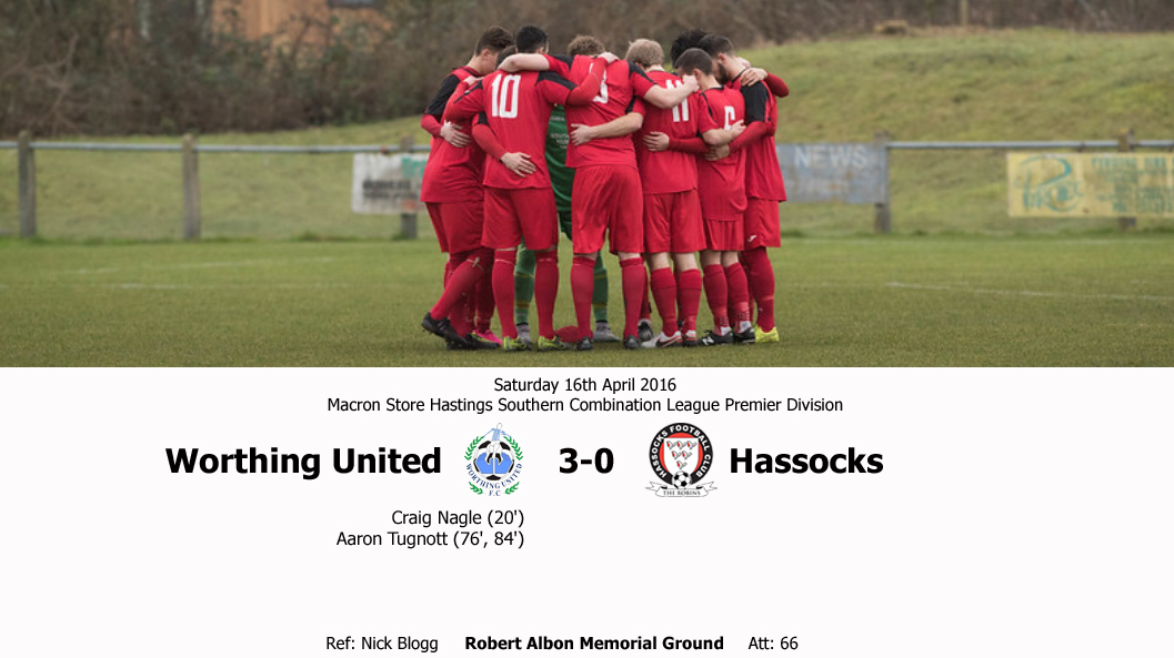 Report: Worthing United 3-0 Hassocks, 16/04/16
