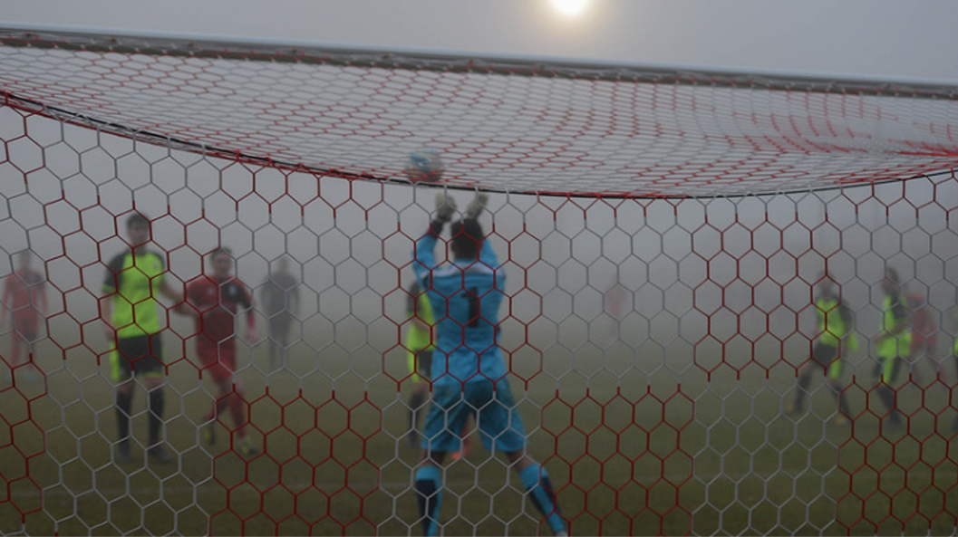 Hassocks take on Wick at a foggy Beacon in Southern Combination League Premier Division action