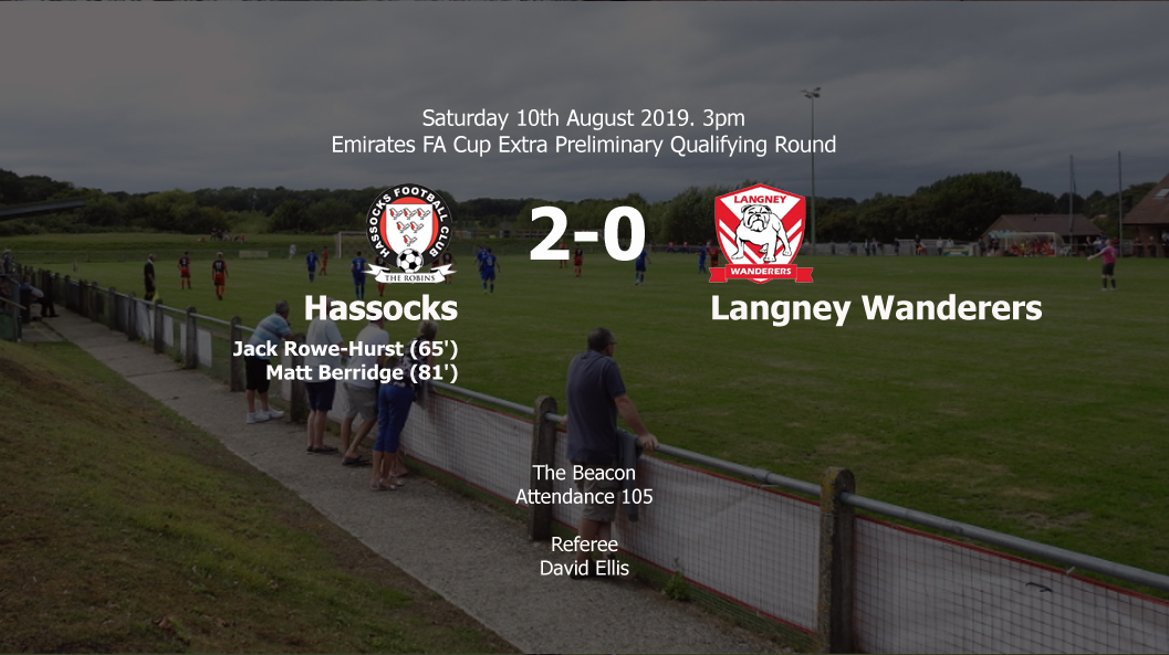 Report: Hassocks 2-0 Langney Wanderers, 10/08/19