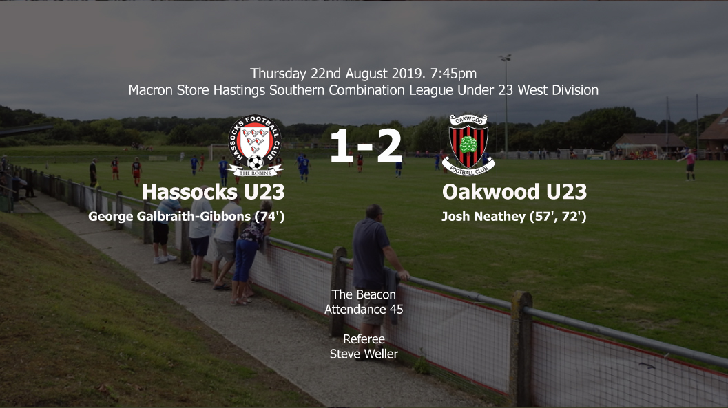 Report: Hassocks U23 1-2 Oakwood U23