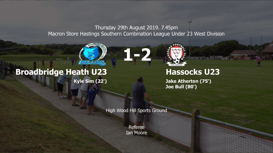 Report: Broadbridge Heath U23 1-2 Hassocks U23, 29/08/19