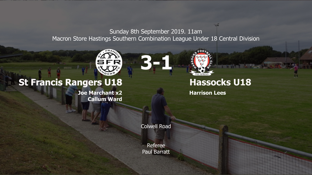 Report: St Francis Rangers U18 3-1 Hassocks U18, 08/09/19