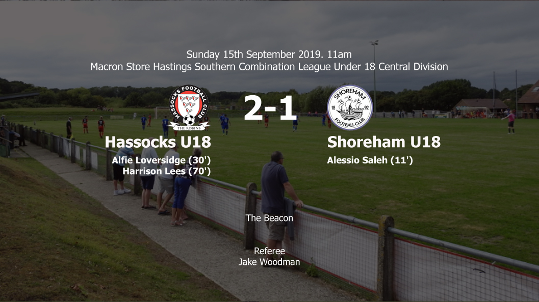 Report: Hassocks U18 2-1 Shoreham U18, 15/09/19