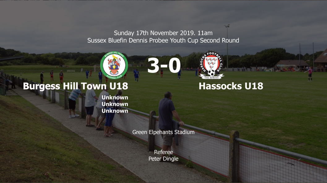 Report: Burgess Hill Town U18 3-0 Hassocks U18, 17/11/19