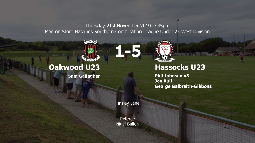 Report: Oakwood U23 1-5 Hassocks U23, 21/11/19
