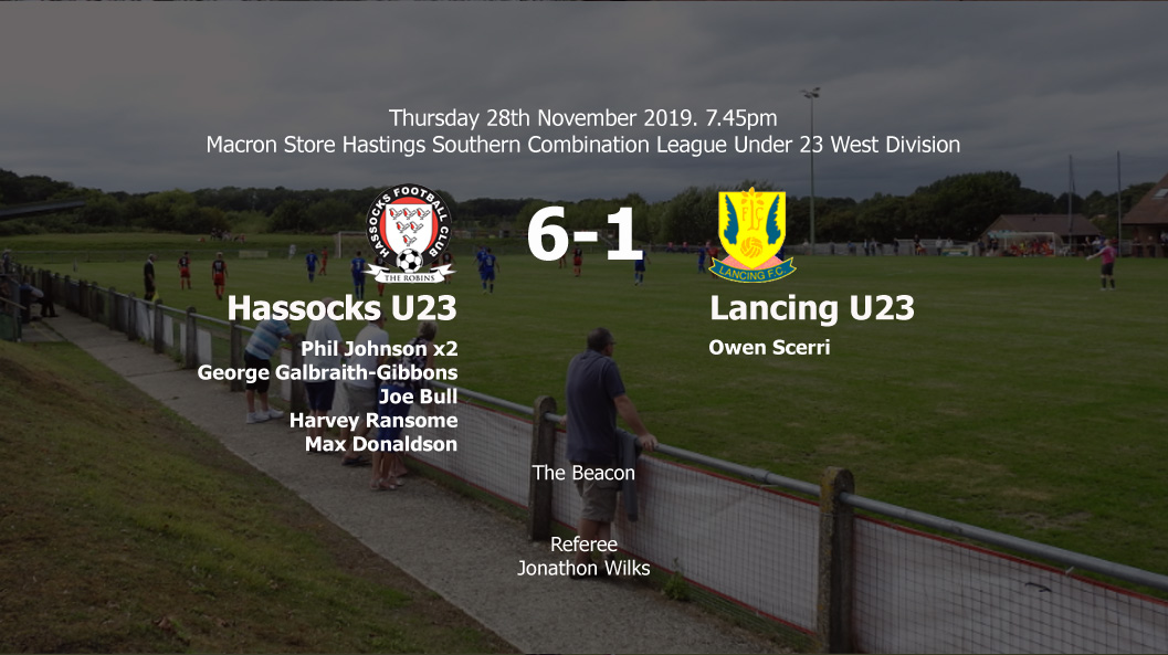 Report: Hassocks U23 6-1 Lancing U23, 28/11/19