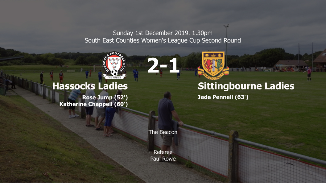 Report: Hassocks Ladies 2-1 Sittingbourne, 01/12/19