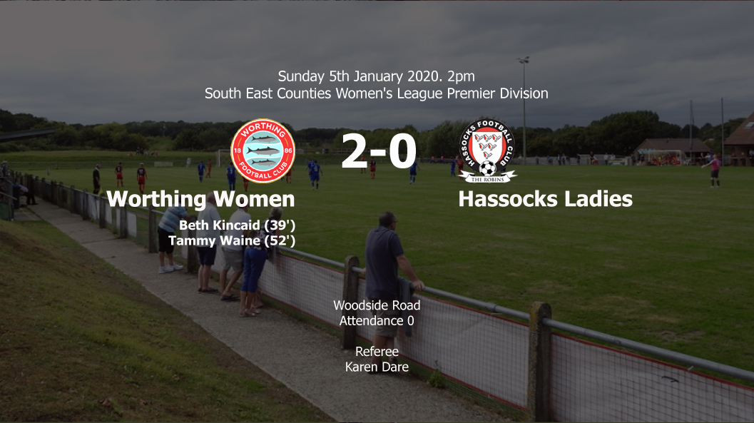 Report: Worthing Women 2-0 Hassocks Ladies, 05/01/20