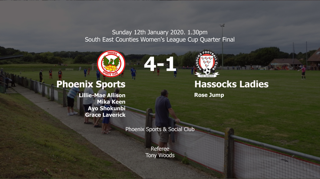 Report: Phoenix Sports 4-1 Hassocks Ladies, 12/01/20