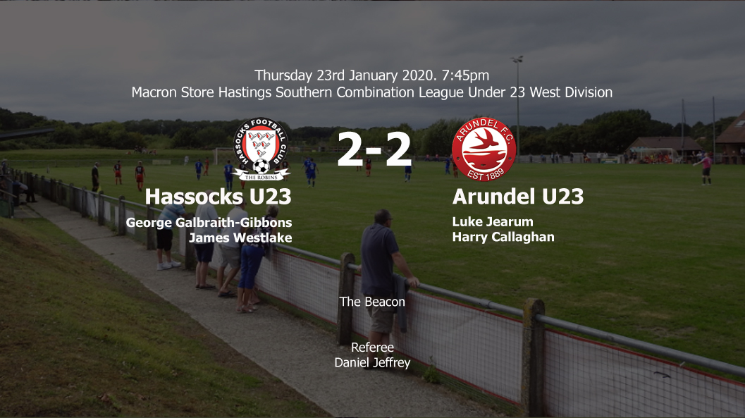 Report: Hassocks U23 2-2 Arundel U23, 23/01/20