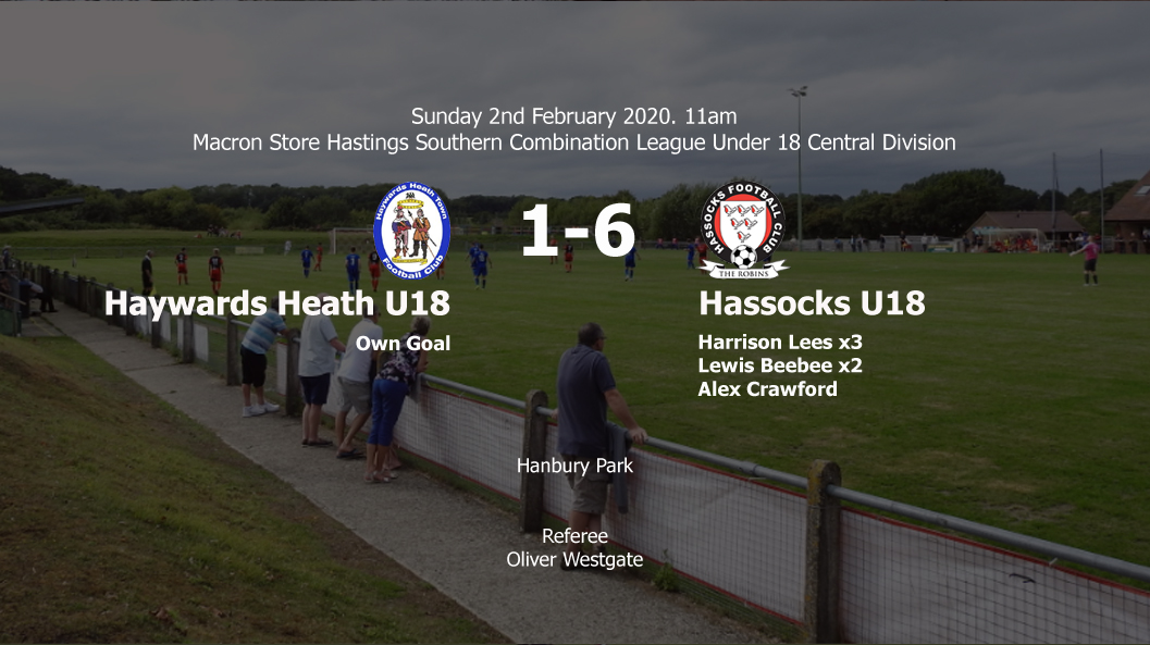 Report: Haywards Heath Town U18 1-6 Hassocks U18, 02/02/20
