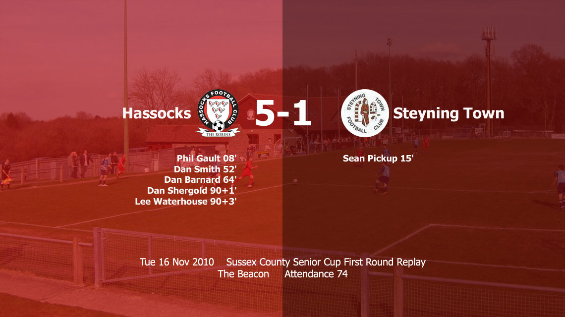 Report: Hassocks 5-1 Steyning Town, 16/11/10