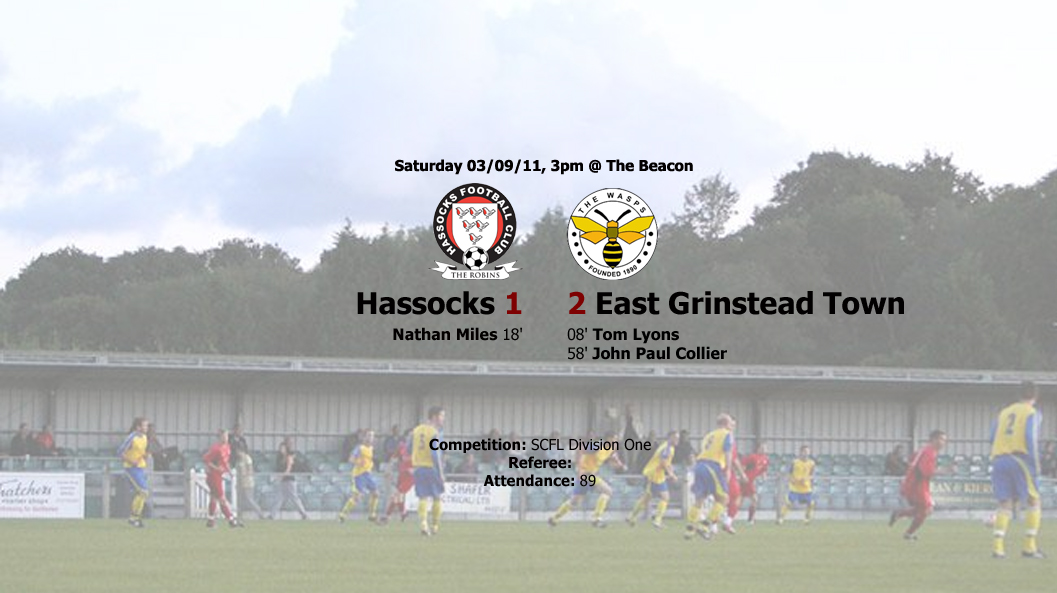 Report: Hassocks 1-2 East Grinstead Town, 03/09/11