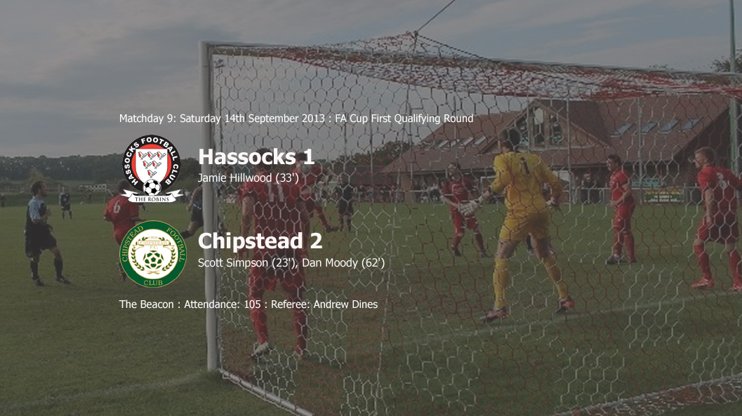 Report: Hassocks 1-2 Chipstead, 14/09/13