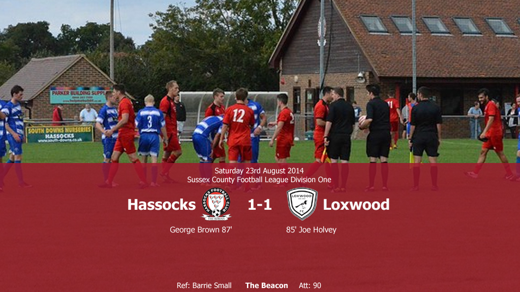 Report: Hassocks 1-1 Loxwood, 23/08/14