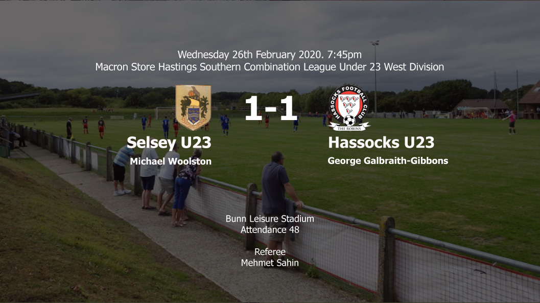 Report: Selsey U23 1-1 Hassocks U23, 26/02/20