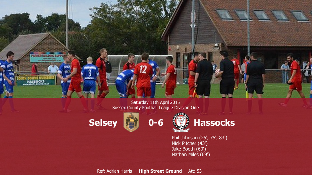 Report: Selsey 0-6 Hassocks, 11/04/15