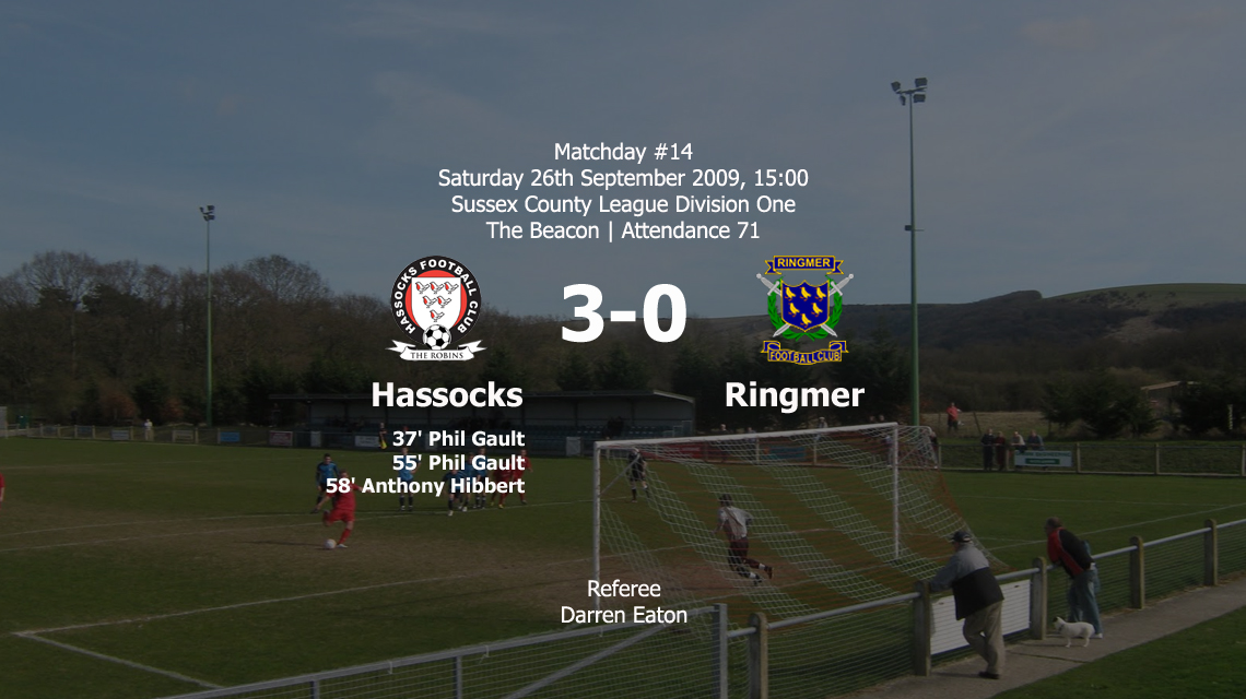 Report: Hassocks 3-0 Ringmer, 26/09/09