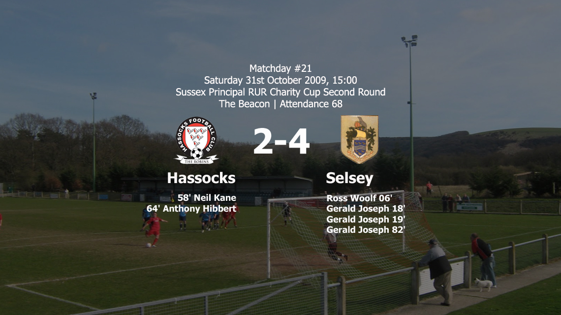 Report: Hassocks 2-4 Selsey, 31/10/09