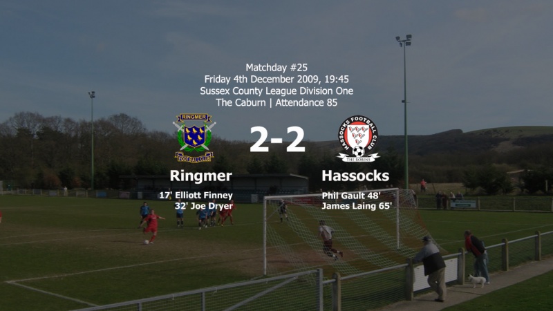 Report: Ringmer 2-2 Hassocks, 04/12/09