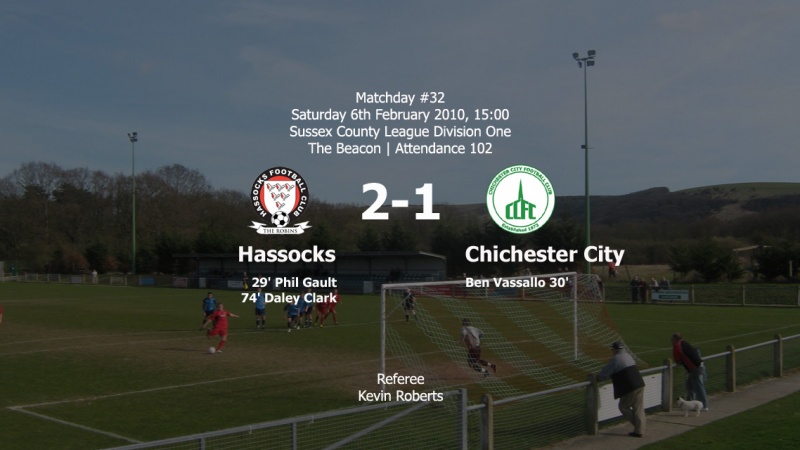 Report: Hassocks 2-1 Chichester City, 06/02/10