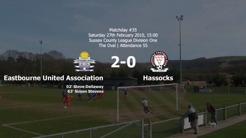 Report: Eastbourne United Association 2-0 Hassocks, 27/02/10