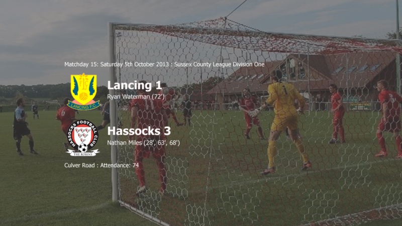 Report: Lancing 1-3 Hassocks, 05/10/13