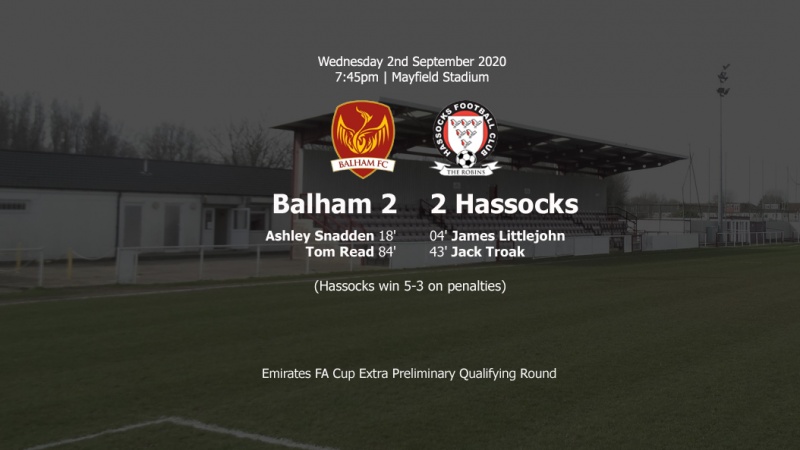 Report: Balham 2-2 Hassocks