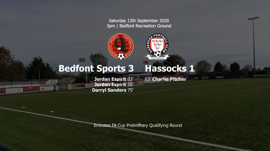 Report: Bedfont Sports 3-1 Hassocks, 12/09/20