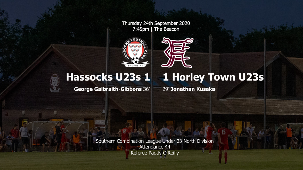Report: Hassocks U23 1-1 Horley Town U23, 24/09/20