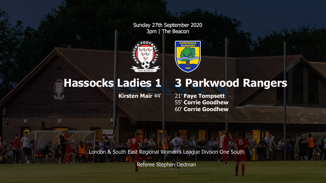 Report: Hassocks Ladies 1-3 Parkwood Rangers, 27/09/20