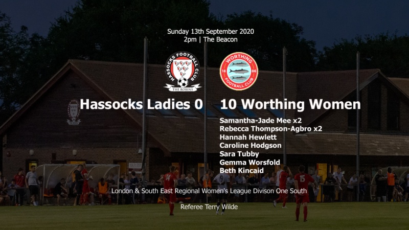 Report: Hassocks Ladies 0-10 Worthing Women, 13/09/20