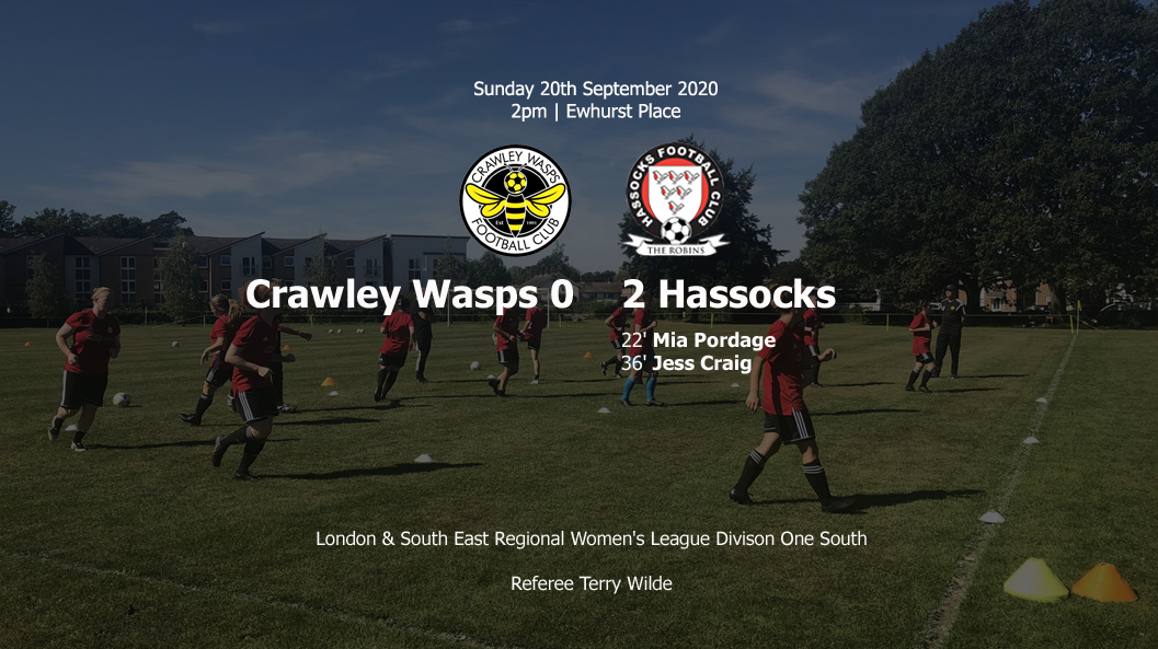 Report: Crawley Wasps 0-2 Hassocks Ladies, 20/09/20