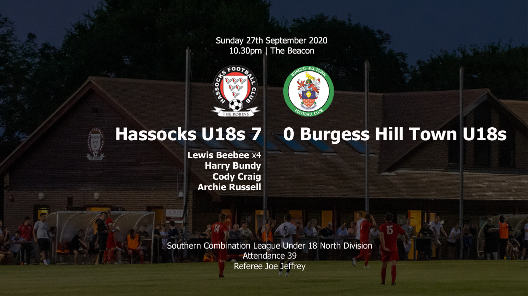 Report: Hassocks U18 7-0 Burgess Hill Town U18s 27/09/20