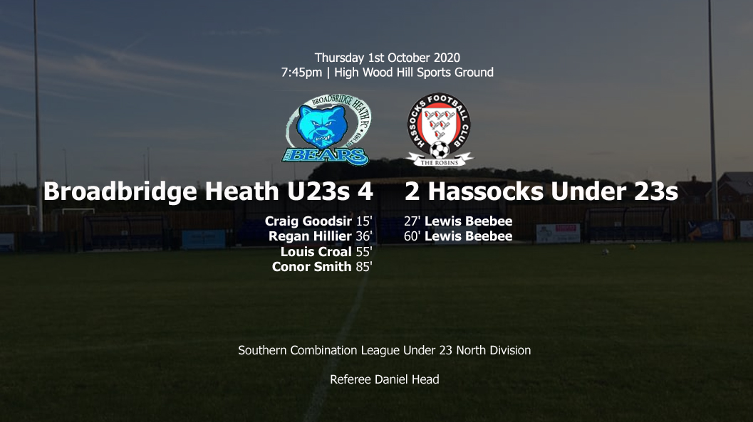 Report: Broadbridge Heath U23 4-2 Hassocks U23, 01/10/20