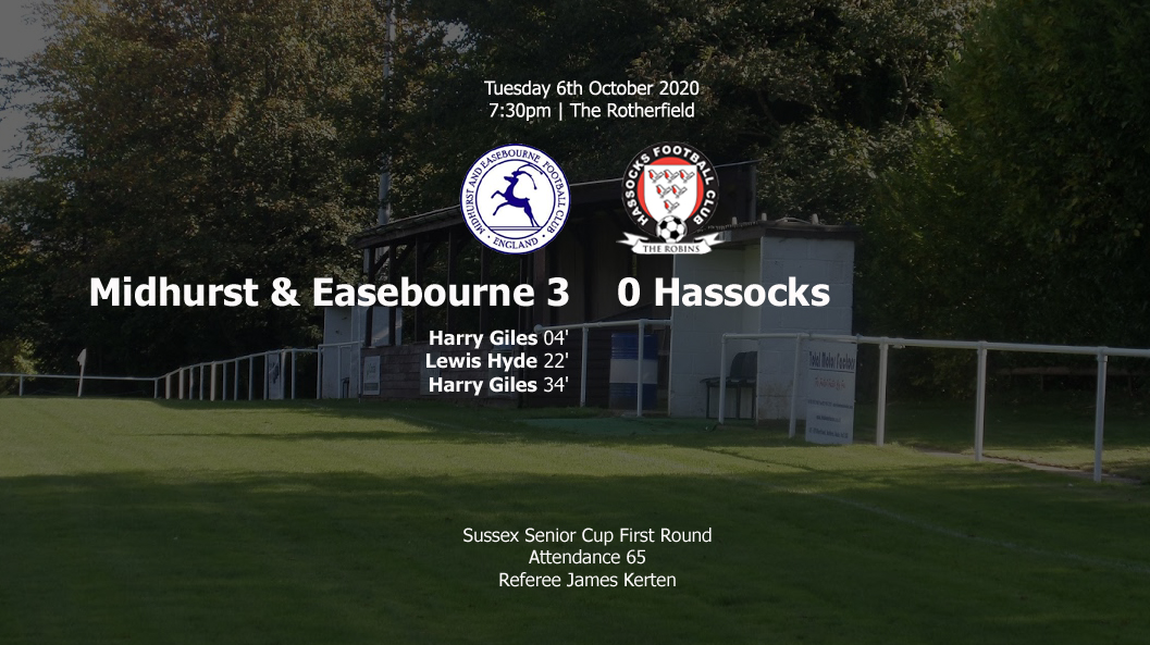 Report: Midhurst & Easebourne 3-0 Hassocks, 06/10/20
