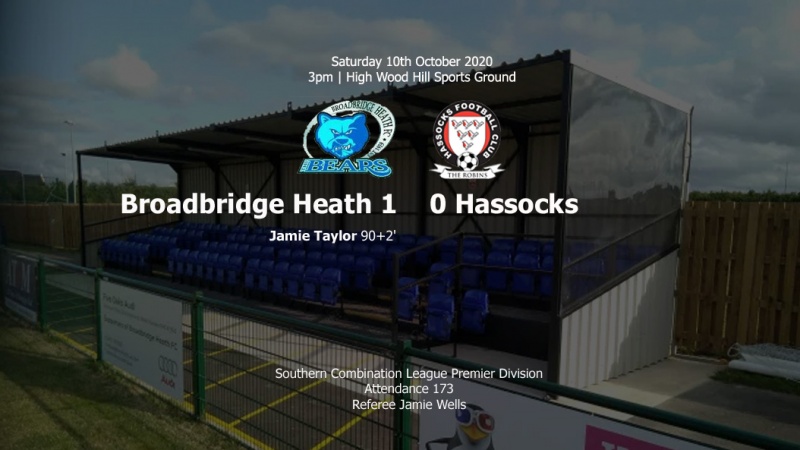 Report: Broadbridge Heath 1-0 Hassocks, 10/10/20