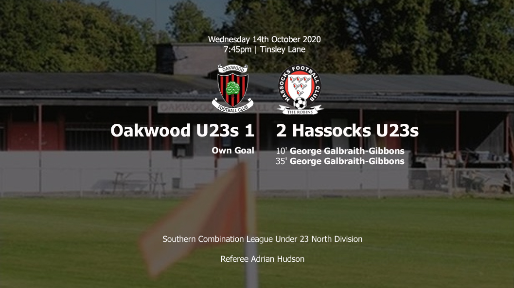 Report: Oakwood U23 1-2 Hassocks U23, 14/10/20
