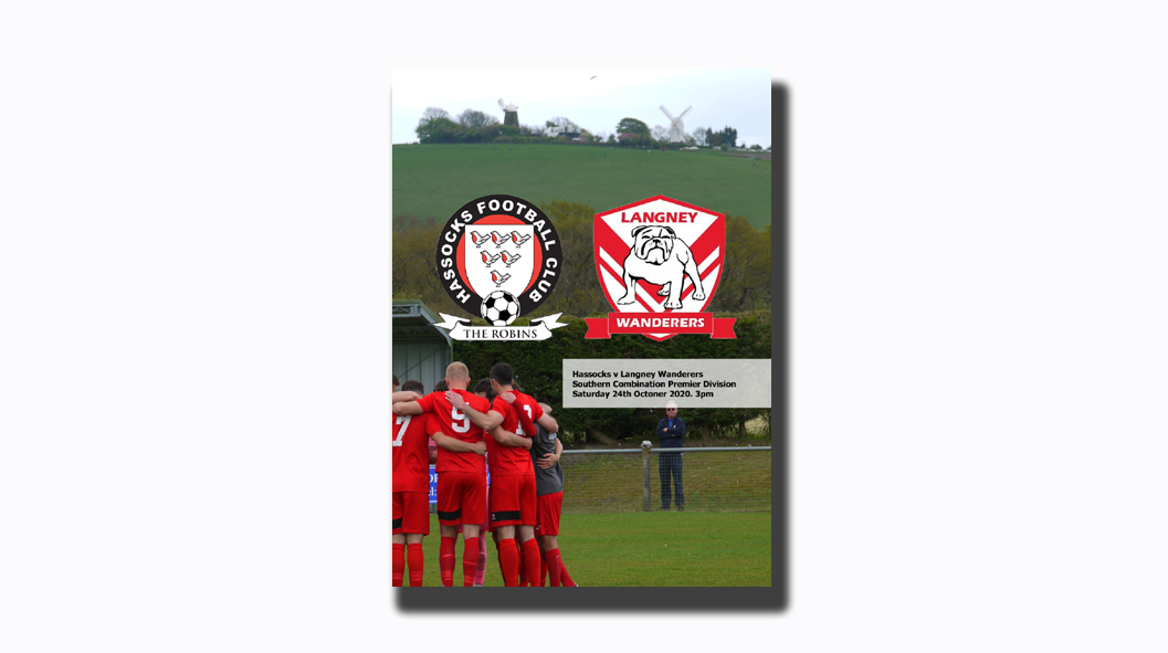 Matchday Programme: Hassocks v Langney Wanderers, 24/10/20