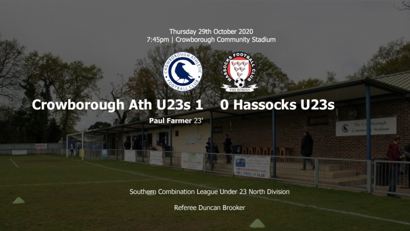 Report: Crowborough Athletic U23 1-0 Hassocks U23, 29/10/20