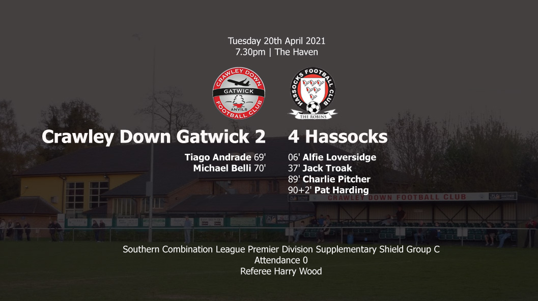 Report: Crawley Down Gatwick 2-4 Hassocks, 20/04/21