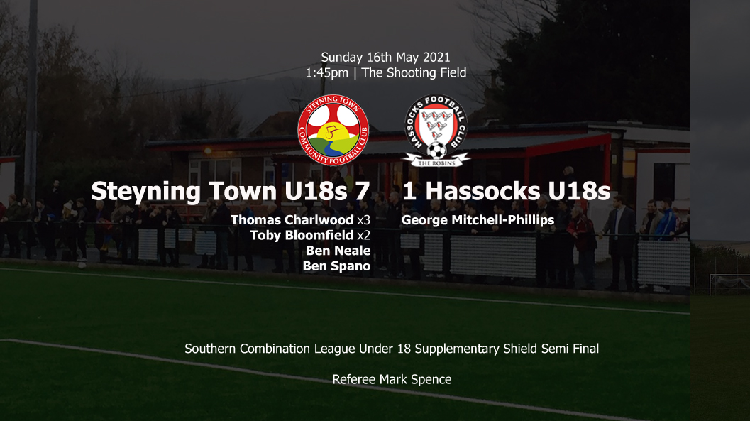 Report: Steyning Town U18 7-1 Hassocks U18, 16/05/21