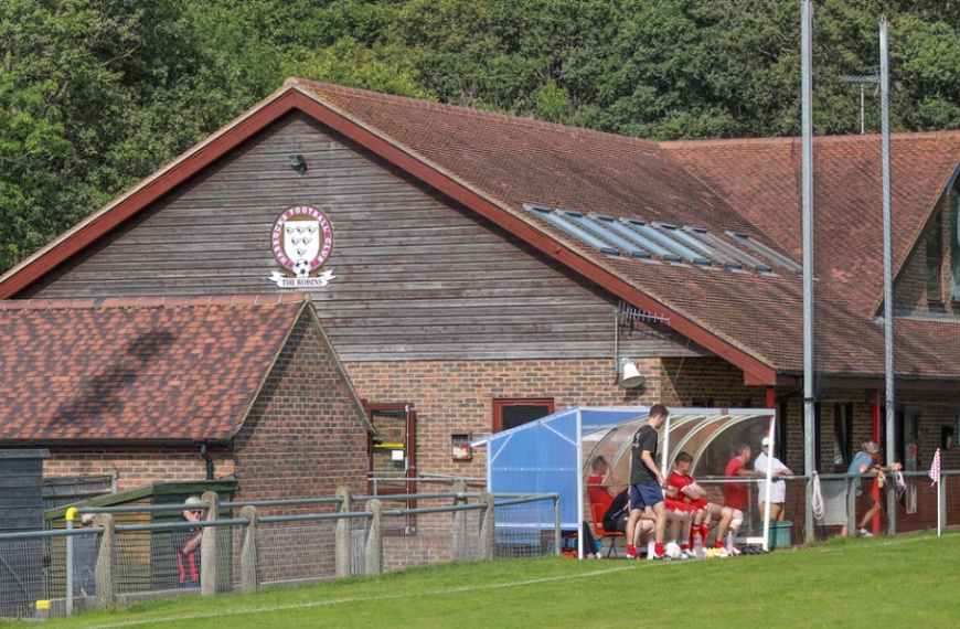 The clubhouse at the Beacon, home of Hassocks Football Club