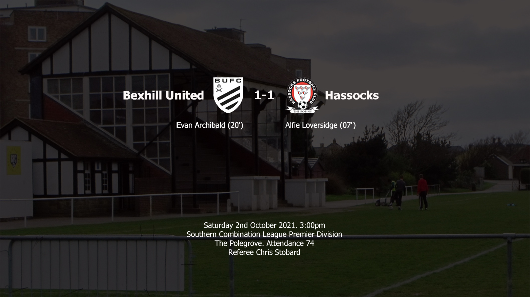 Report: Bexhill United 1-1 Hassocks