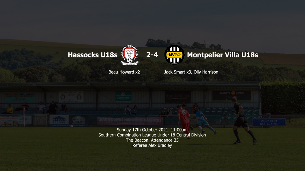 Report: Hassocks U18s 2-4 Montpelier Villa U18s