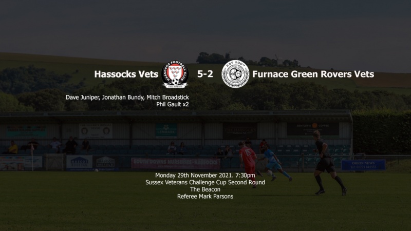 Report: Hassocks Vets 5-2 Furnace Green Rovers Vets